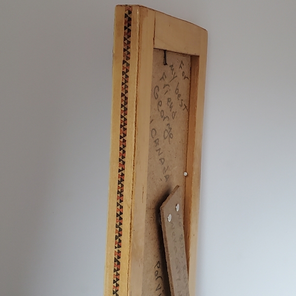 Vintage Iranian Persian Painting Hunting Scene Musicians Khatam Marquetry Frame - Picture 10 of 13